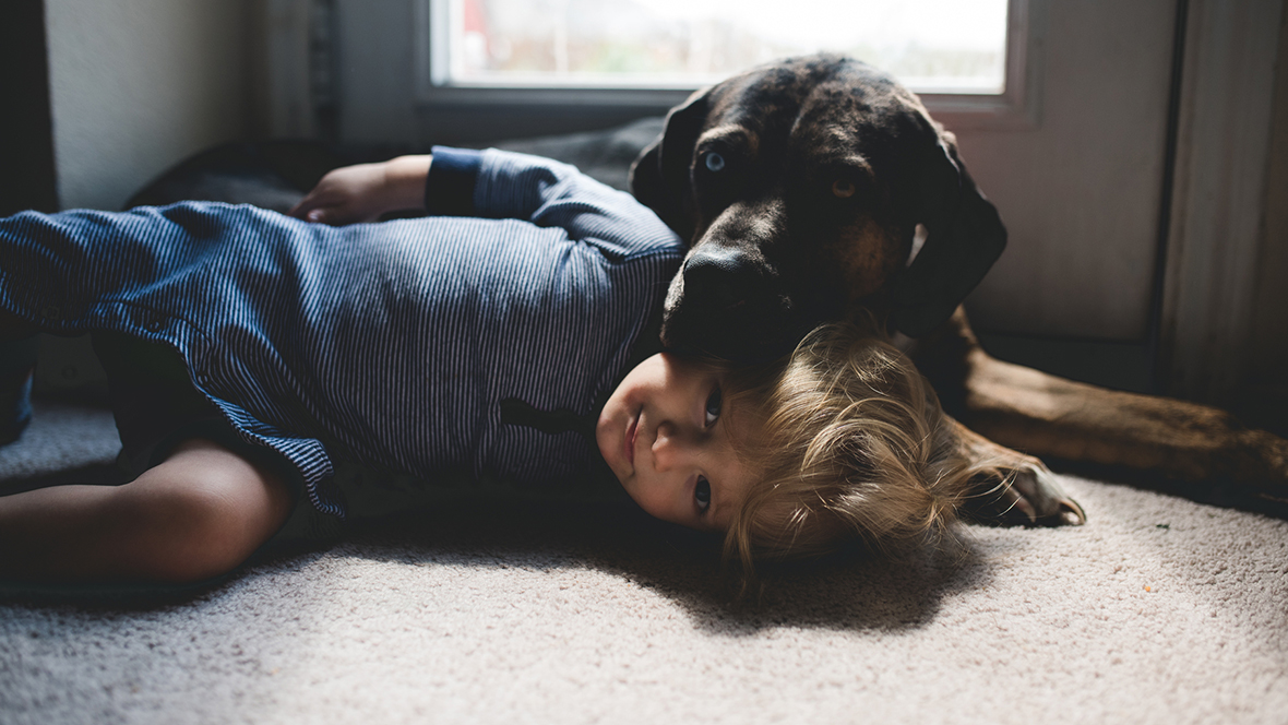 Mit Haustier, Partner oder Kind: Kuscheln macht uns zufriedener
