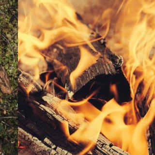 Holz hacken und Feuer machen - Tradition zur Sommersonnwende